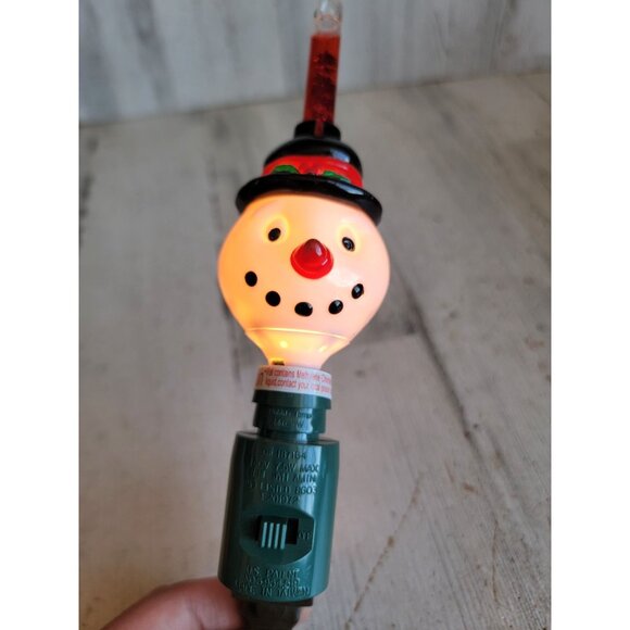 Vintage snowman bubbler light up Xmas home decor accessory - Picture 2 of 7
